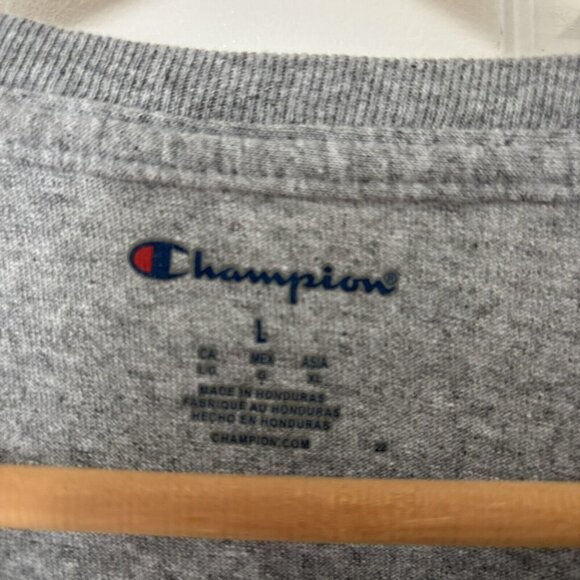 THE OHIO STATE Buckeyes Long Sleeve Tee Shirt Sz L Grey - Picture 2 of 3